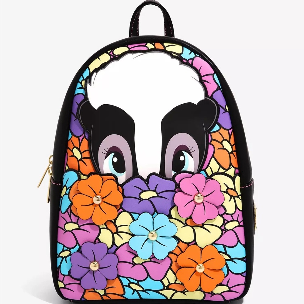 💐LOUNGEFLY- Disney Bambi Skunk Flower in Flowers Backpack - BoxLunch Exclusive